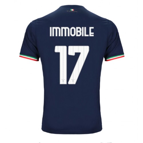Fotbalové Dres Lazio Ciro Immobile #17 Venkovní 2023-24 Krátký Rukáv
